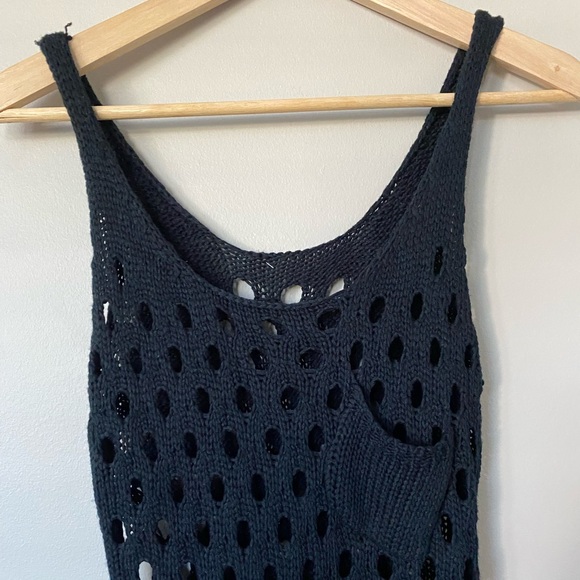 Boho Y2K Crochet Tank with Pocket - Picture 3 of 3